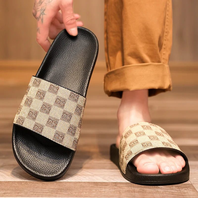 Chinelos de verão para homens e mulheres chinelos de sola macia EVA para ambientes internos sandálias rasas sapatos de praia para áreas externas chinelos masculinos