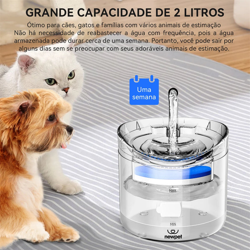 Dispenser de água automático inteligente para cães e gatos