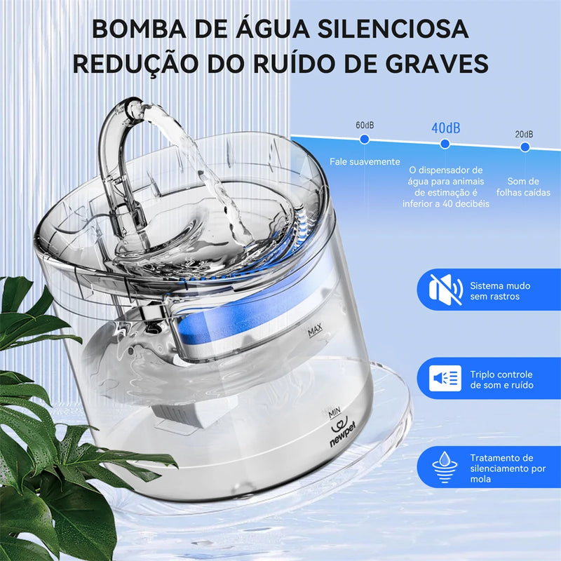 Dispenser de água automático inteligente para cães e gatos