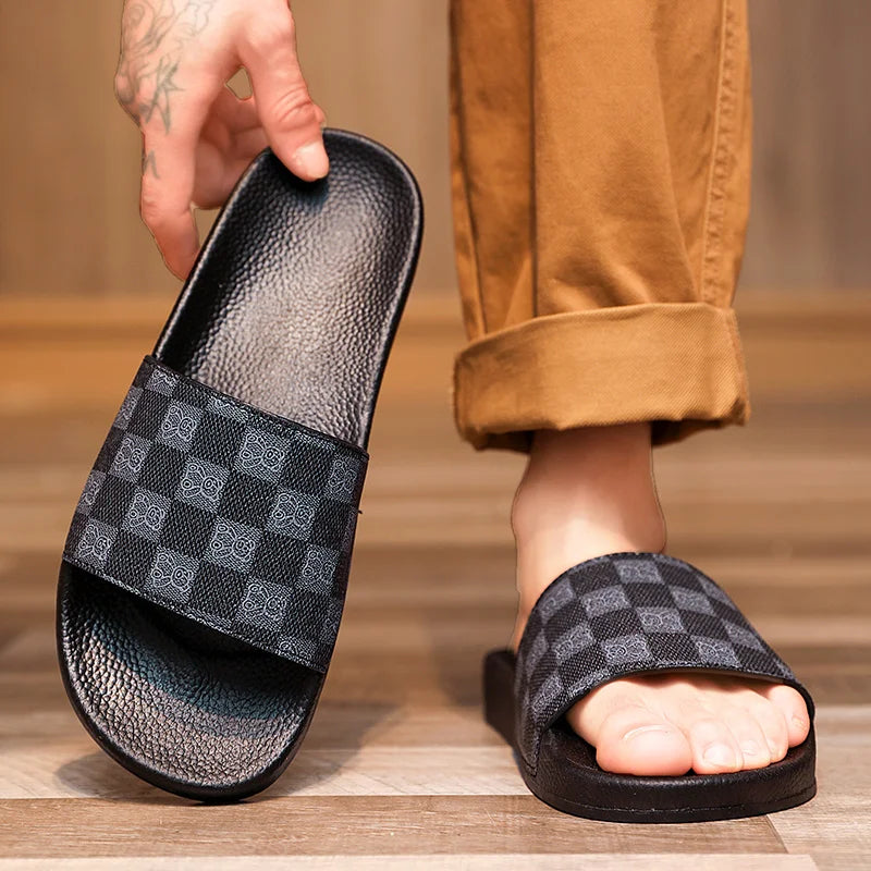 Chinelos de verão para homens e mulheres chinelos de sola macia EVA para ambientes internos sandálias rasas sapatos de praia para áreas externas chinelos masculinos